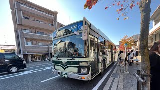 [2019年式エルガ]京都市営バス5系統岩倉操車場前行き　京都駅烏丸口→河原町五条