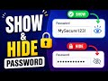 Show & Hide Password Functionality – Easy Frontend Tutorial