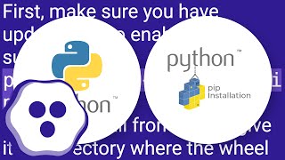 How do I install a Python package with a .whl file?