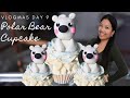 How to Make a Polar Bear Cupcake | 25 Days of Cupcake Decorating | Vlogmas Day 9