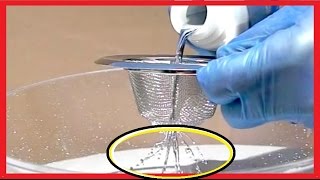 Mercury (Hg)  Poured Through a Screen -  Weird STATIC Effect -SCIENCE