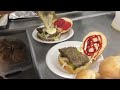 making a american steamed cheeseburger