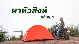 ขี่มอเตอร์ไซด์ทะลุหมอกขึ้นภูทับเบิก กางเต้นท์คืนละ 100 บาทที่ผาหัวสิงห์