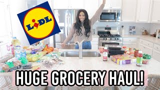 HUGE LIDL GROCERY HAUL ON A BUDGET | LoveLexyNicole