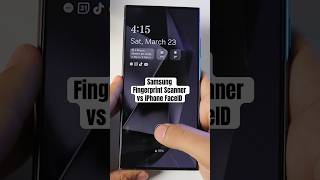 Samsung Ultrasonic Fingerprint Scanner vs iPhone Face ID #tech #faceid #fingerprintscanner