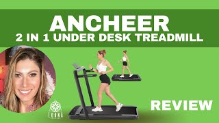 ANCHEER 2 in 1 Under Desk Treadmill, Folding Treadmill for Home Office, 2.25HP Walking Pad REVIEW