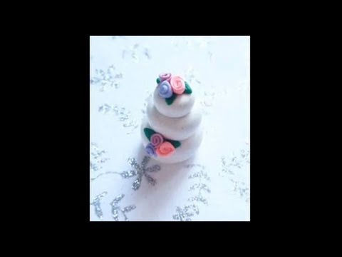 Wedding Cake Polymer Clay Tutorial Youtube