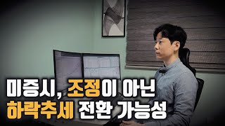 미증시, 조정이 아닌 하락추세 전환 가능성