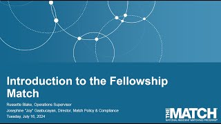 NRMP Hosts Introduction to the Fellowship Match Webinar for Programs and Institutions