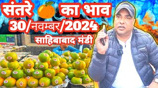 30-नवम्बर-2024 संतरे का भाव और आवक साहिबाबाद मंडी |today orange 🍊 rates in mandi #orange #mandibhav