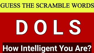 Scrambled Word 4 Letter Quiz | Scramble Words Game | Brain Buzz