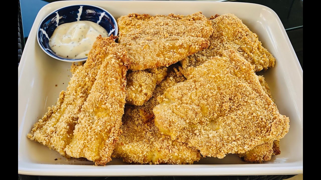 How To Make Baked Fish Breaded Basa Youtube