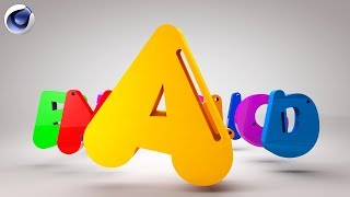 Cinema 4D Tutorial - Bouncing Text | C4D Tutorial