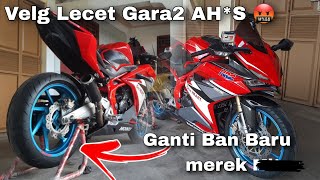 Ganti Ban CBR250RR Makin Tambah Nikung ‼️😍