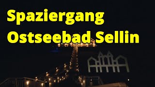 Insel Rügen: Spaziergang Ostseebad Sellin mit Weihnachtsmarkt (4K Walk)