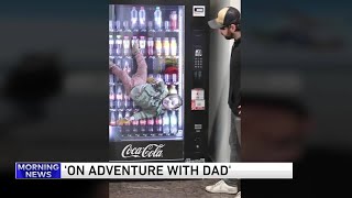 'On Adventure With Dad' account photoshops wild child stunts