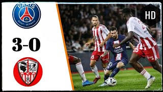 PSG vs Ajaccio goal highlights [ 3-0 ] league 1