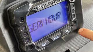 How To Reset Wrench Light On Dash Cluster, 2023 Polaris Ranger 1000,  Reset Maintenance Light