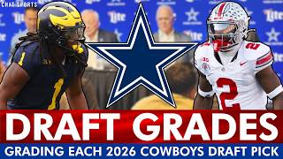 Cowboys Draft Grades: All 7 Rounds From 2026 NFL Draft Ft Caleb Downs, Jaishawn Barham & Devin Moore
