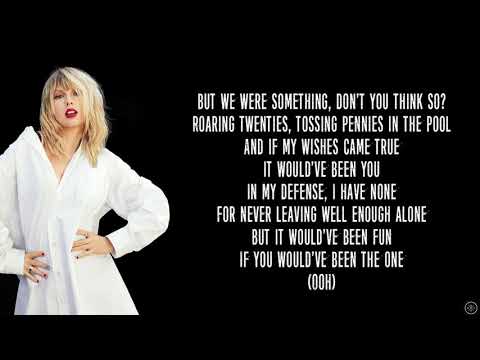 Taylor Swift The 1 Lyrics Youtube