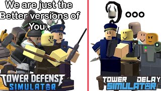 New TDS Towers MEET Their Old Versions.. (UPDATED).. I ROBLOX..