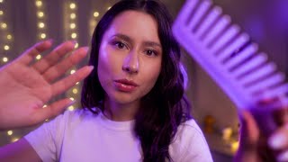 ASMR 100% Relaxation 😴 Scalp Massage, Hair Brushing & Hand Movements ✨ Realistic Sounds