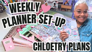 Plan \u0026 Chat! Setting Up My Planners For The Week | Chloetry Plans