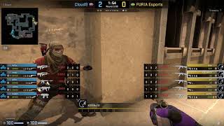 CS:GO POV Demo FURIA KSCERATO (27/20) vs Cloud9 (de_mirage) @ IEM Dallas 2022