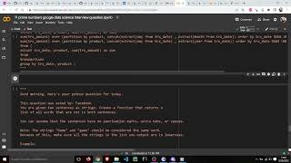 Facebook Data Science Python Interview Question [LIVE CODING] [EASY]