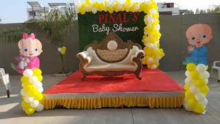 BABY SHOWER DECORATION IDEA | BALLOON DECORATION | OPEN AREA| # Balloondecoration # babyshower