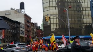 纽约唐人街2018狗年新春大遊行 Live: Chinese New Year Parade in NYC Chinatown 2018