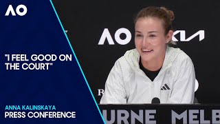 Anna Kalinskaya Press Conference | Australian Open 2024 Fourth Round