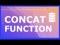 REALLY FAST SQL CONCAT() FUNCTION TUTORIAL