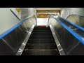 jr吉川美南駅 武蔵野線 1番線 東芝エスカレーター下り上りyoshikawa minami station　musashino line escalator toshiba