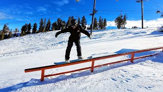 My First Time Snowboarding This Season. I'm a Little Rusty