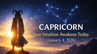 CAPRICORN ♑ — Today’s Horoscope Reveals Your Intuition Is the Key 🔐 JANUARY 4, 2026