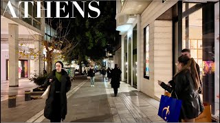 Athens Greece Night Stroll