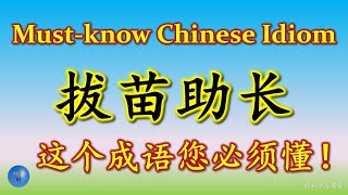 拔苗助长 必须懂的成语 Must know Chinese Idioms 同义成语 Synonym 反义成语 Antonym 成语大全 HSK 6 Chinese Idioms Chengyu