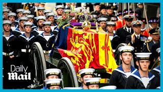 Queen Elizabeth II funeral: Queen's coffin enters Westminster Abbey