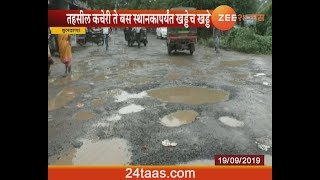 Buldhana | Potholes On City Roads