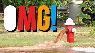 Brown Rushing Water During Fire Hydrant Flush | Life in the Cornwall
