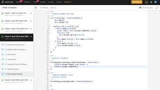 First Unique Number (leetCode) Javascript