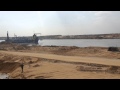 See the first real appearance of the new Suez Canal full 81 kilomtr