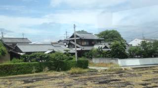 特急 南風 12号 車窓 善通寺→多度津/ 土讃線 2000系