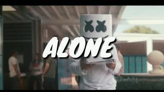 Marshmello - Alone {lyrics } || Music Lyrics Nation