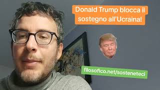 DIEGO FUSARO: Donald Trump blocca il sostegno all'Ucraina!