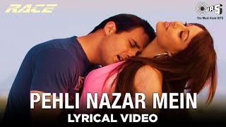 Pehli Nazar Mein [Lyrical Video] Atif Aslam | Saif A Khan, Bipasha B, Akshaye K, Katrina K | Tips
