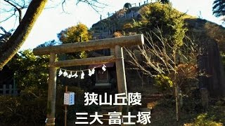 狭山丘陵 三大 富士塚 (荒幡富士・狭山富士・谷津仙元富士)