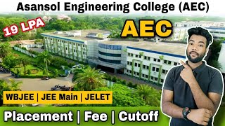 (AEC) Asansol Engineering College Review | WBJEE \u0026 JELET 🔥 19 LPA | Campus/Placement/Fee/Cutoff