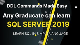CREATE ALTER DROP TABLE commands made easy #sql #sqlserver #database #datascience #rdbms